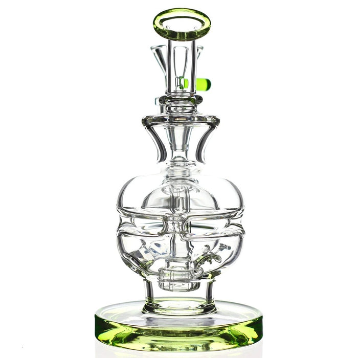 The Premium Quality Mini Swiss Fab Egg Glass Water Bong With Multi Slit Showerhead Perc And thick Ass Base