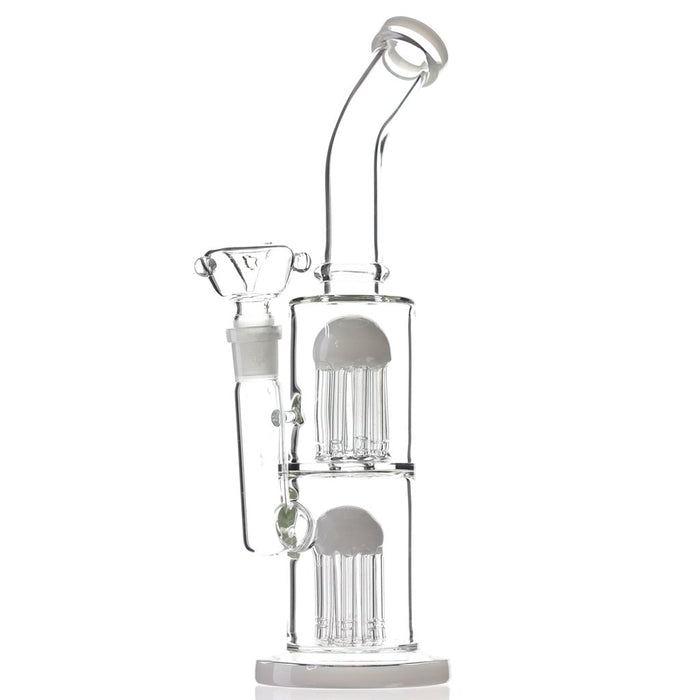 The Thick Two Tree Percolators Double Jellyfish Jam Glass Water Bong
