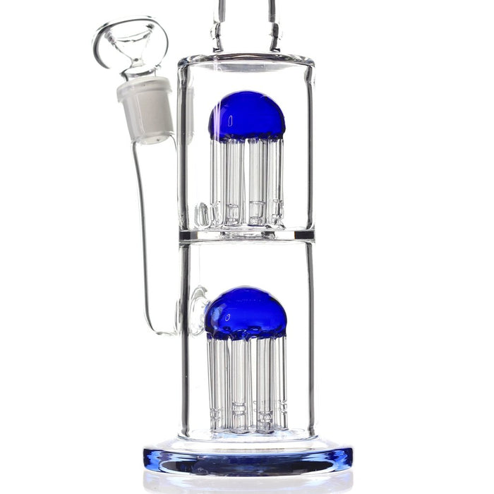 The Thick Two Tree Percolators Double Jellyfish Jam Glass Water Bong
