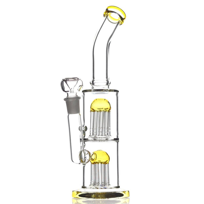 The Thick Two Tree Percolators Double Jellyfish Jam Glass Water Bong