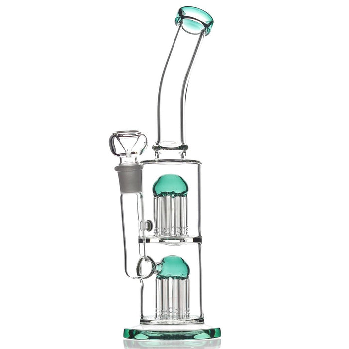The Thick Two Tree Percolators Double Jellyfish Jam Glass Water Bong