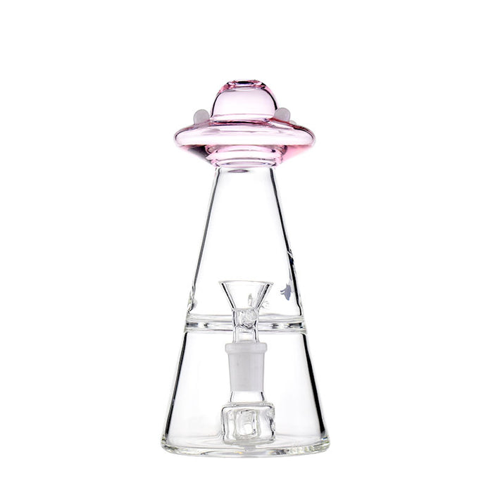 The 7 Inches UFO Vortex Glass Bong With Inline Perc