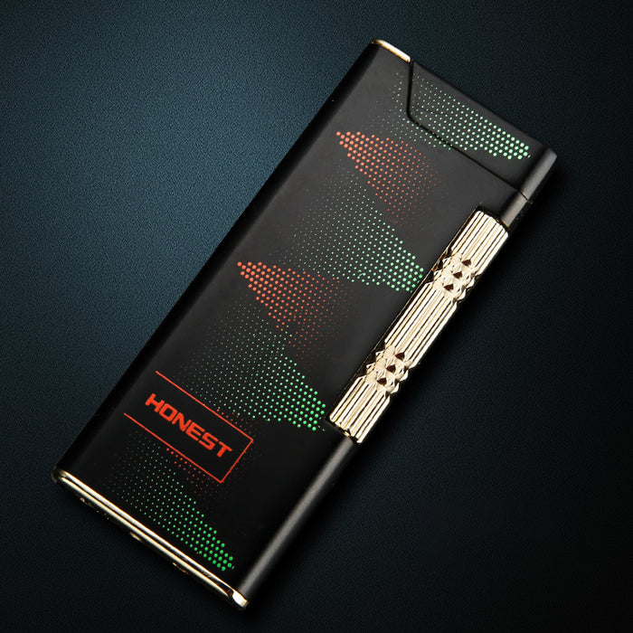 Thin Boutique Metal Inflatable Oblique Fire Lighter