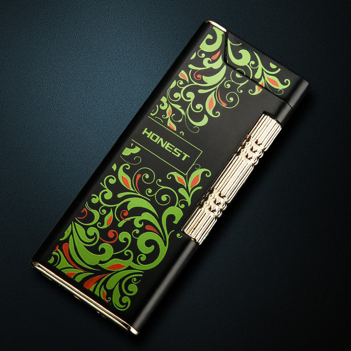 Thin Boutique Metal Inflatable Oblique Fire Lighter