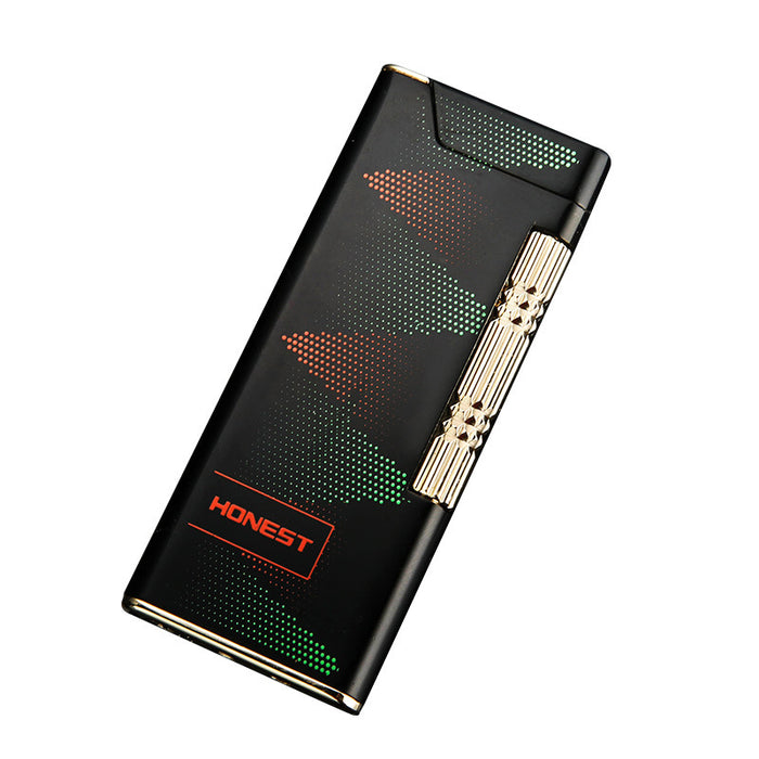 Thin Boutique Metal Inflatable Oblique Fire Lighter