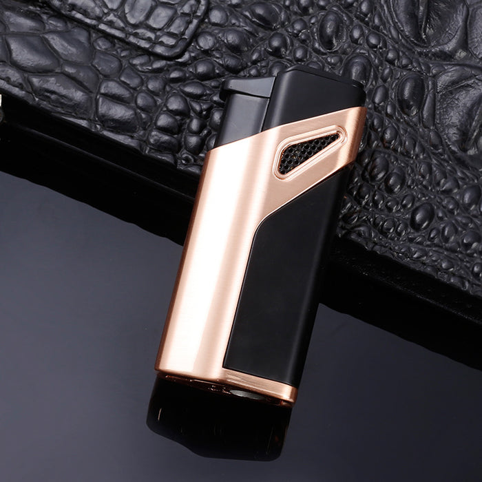 Three-Fire Straight-Through Butane Gas Lighter