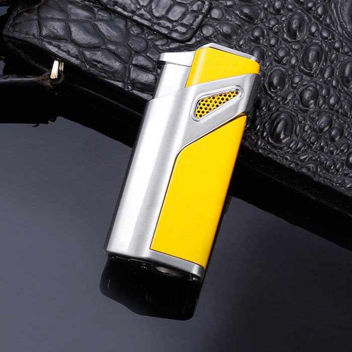 Three-Fire Straight-Through Butane Gas Lighter