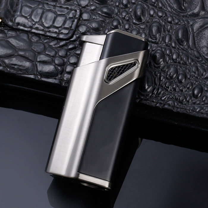 Three-Fire Straight-Through Butane Gas Lighter