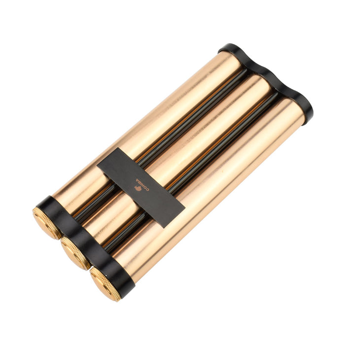 Three Tube Cigar Case Tube By COHIBA