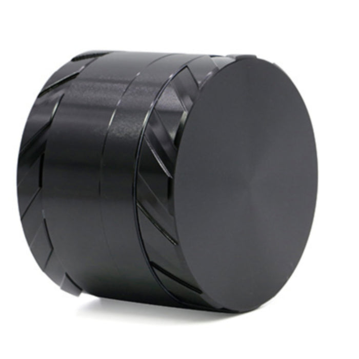 Tire Print Buckle 4 Part Aluminum Alloy 63MM  Grinder-Black