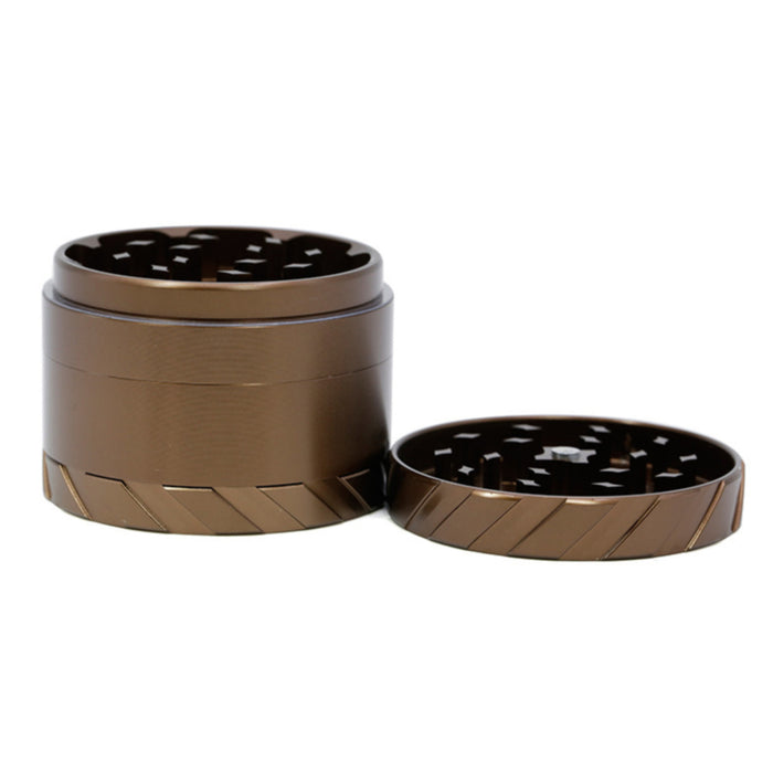 Tire Print Buckle 4 Part Aluminum Alloy 63MM  Grinder-Coffee