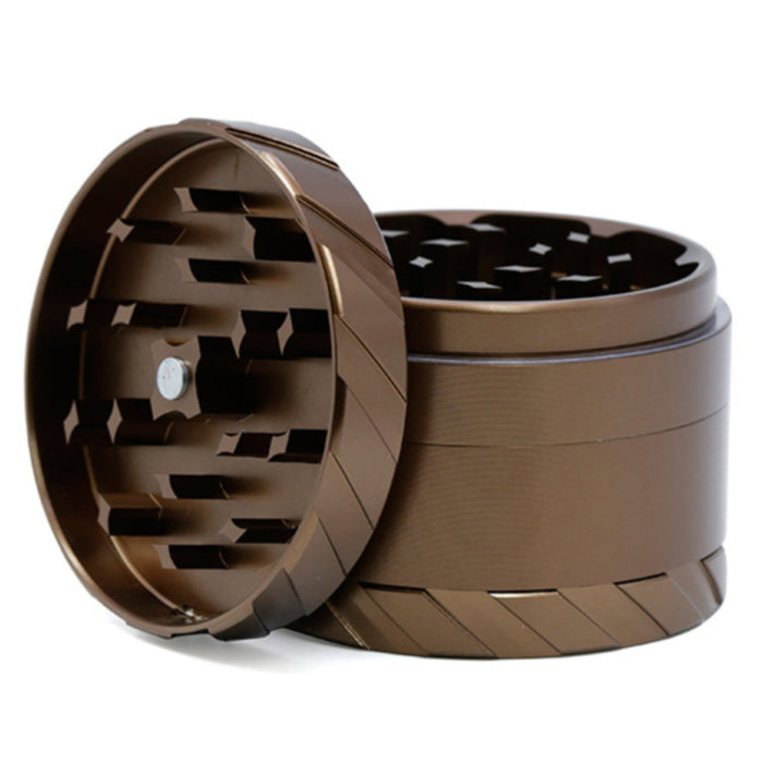 Tire Print Buckle 4 Part Aluminum Alloy 63MM  Grinder-Coffee