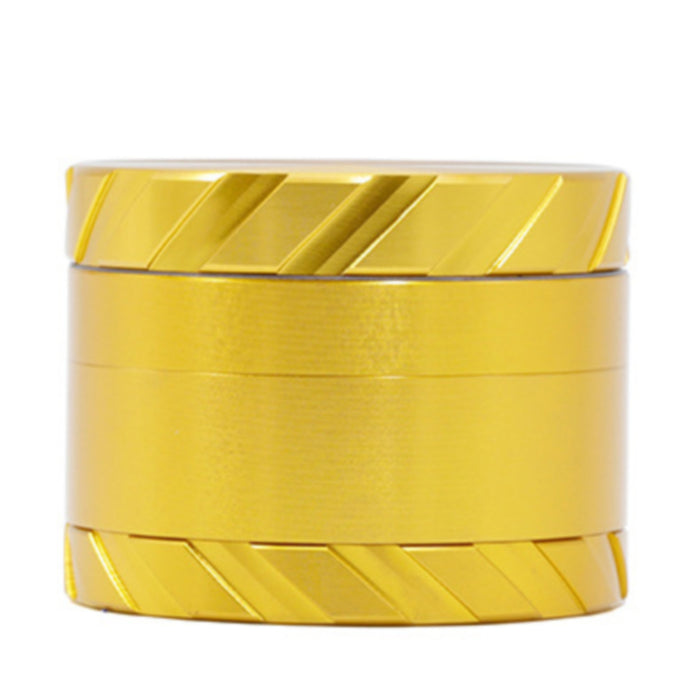 Tire Print Buckle 4 Part Aluminum Alloy 63MM Grinder-Gold