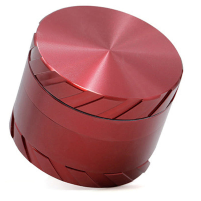 Tire Print Buckle 4 Part Aluminum Alloy 63MM Grinder-Red