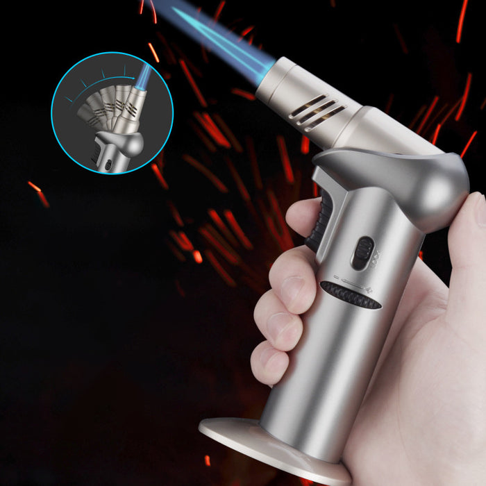 Torch Lighter With Adjustable Flame & Safety Lock