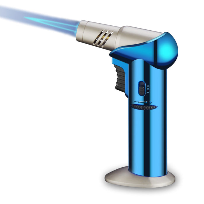 Torch Lighter With Adjustable Flame & Safety Lock