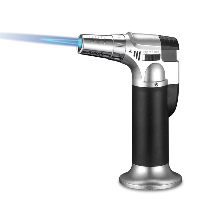 Torch Lighter with Safety Lock & Adjustable Flame