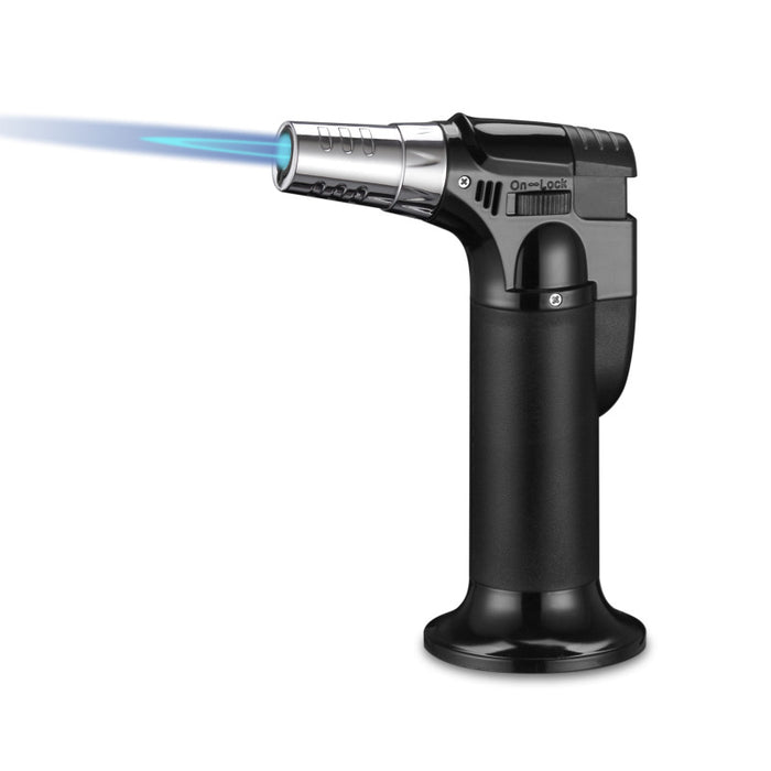Torch Lighter with Safety Lock & Adjustable Flame