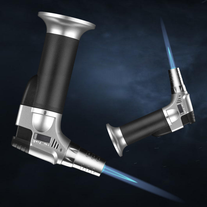 Torch Lighter with Safety Lock & Adjustable Flame