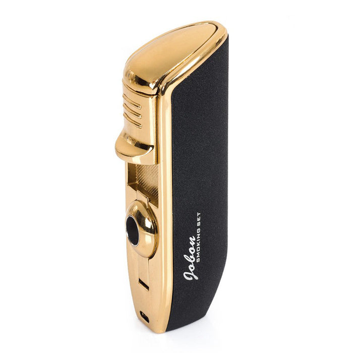 Triple Jet Flame Torch Lighter With Fold-Out Punch Cutter