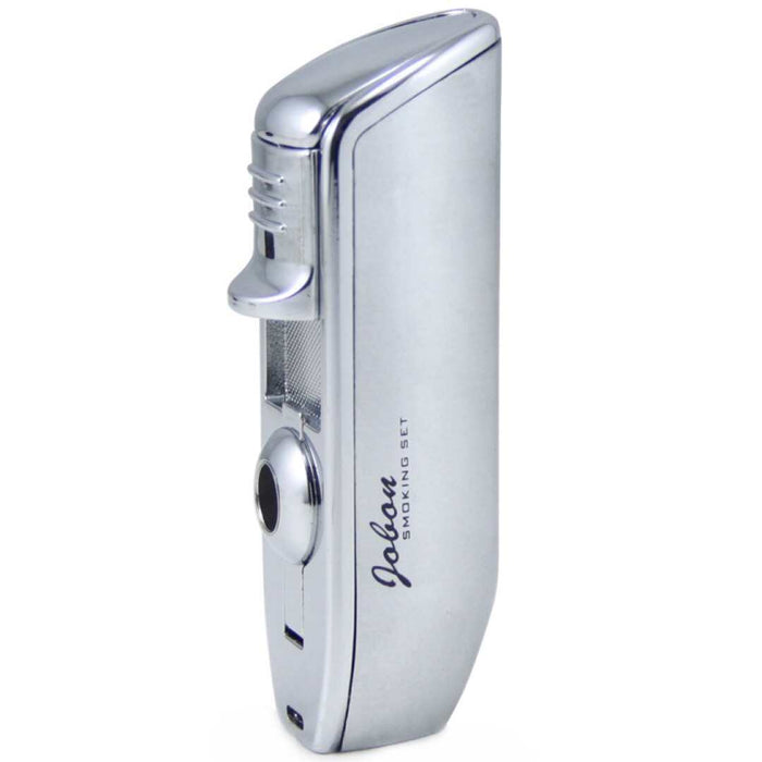 Triple Jet Flame Torch Lighter With Fold-Out Punch Cutter