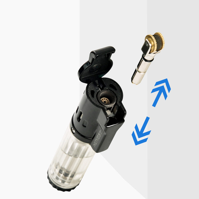 Visible Blue Flame Windproof Gas Lighter