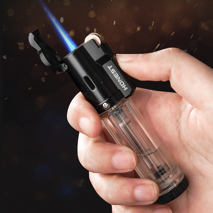 Visible Blue Flame Windproof Gas Lighter