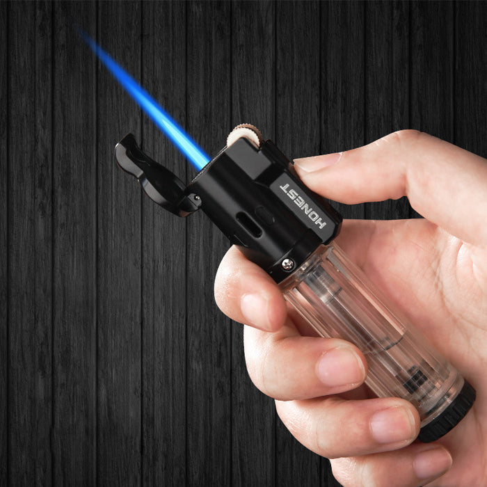 Visible Blue Flame Windproof Gas Lighter