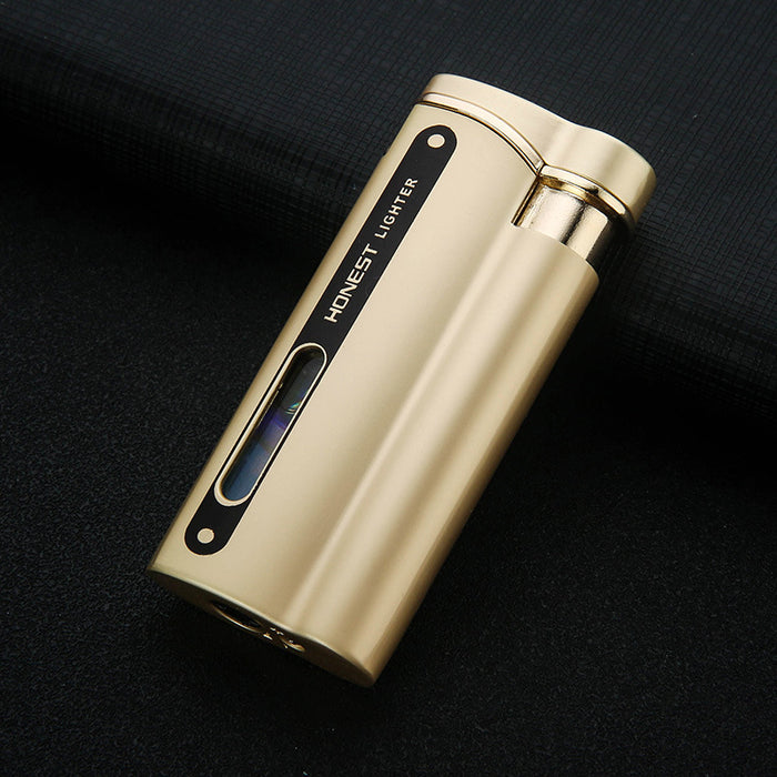 Visible Gas Window Red Flame Lighter