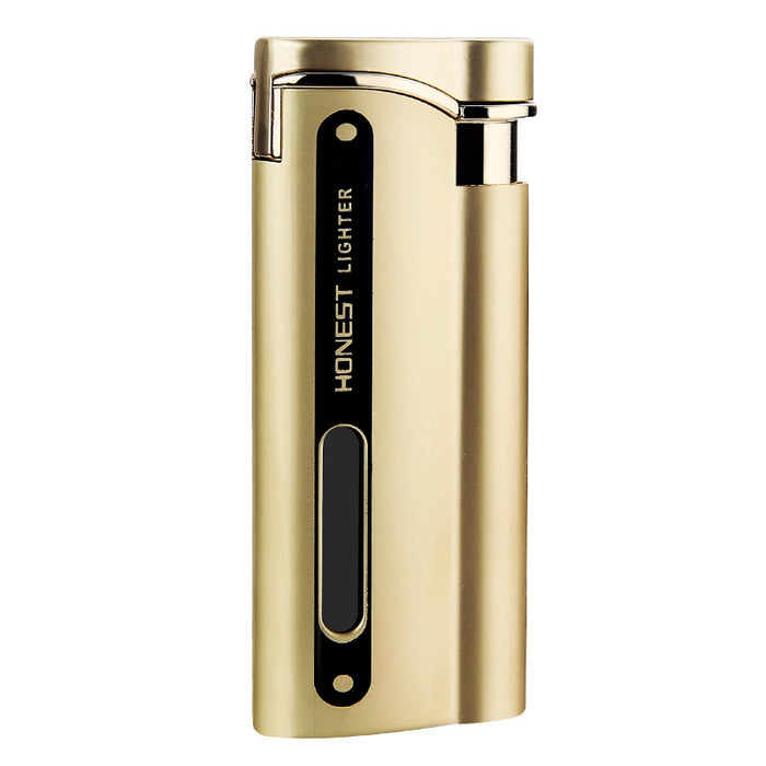 Visible Gas Window Red Flame Lighter