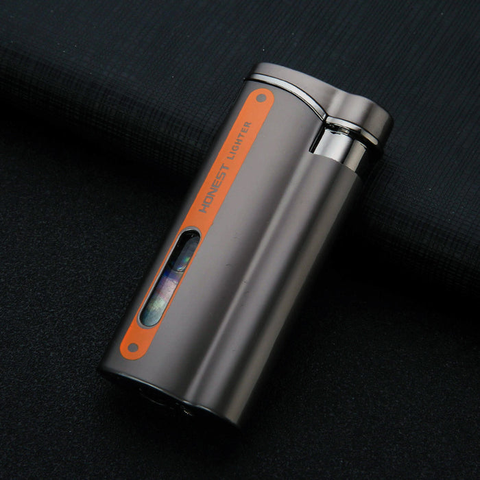 Visible Gas Window Red Flame Lighter