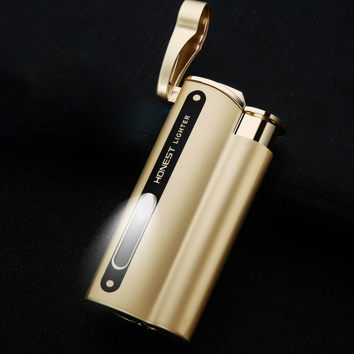 Visible Gas Window Red Flame Lighter