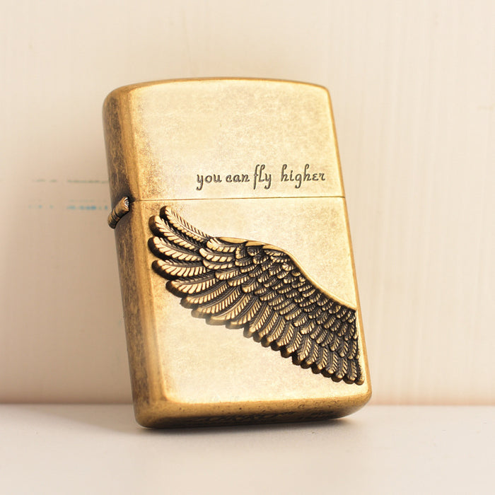 You Can Fly Higher Angel Wings Kerosene Lighter
