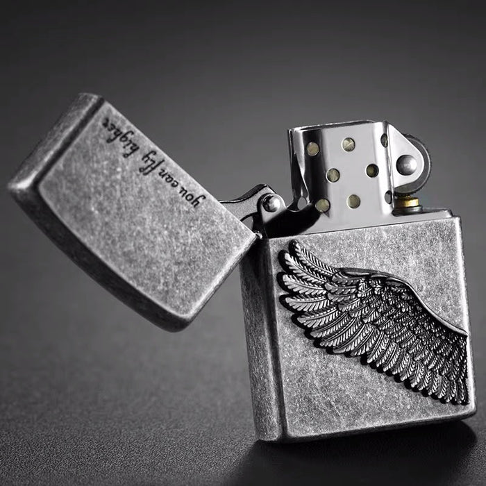 You Can Fly Higher Angel Wings Kerosene Lighter