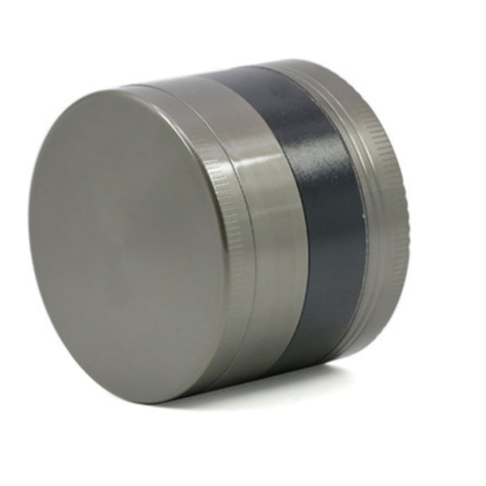 Zinc Alloy 52MM Four-Layer Dome Cover With Drill Herb Grinder-Black-Gun