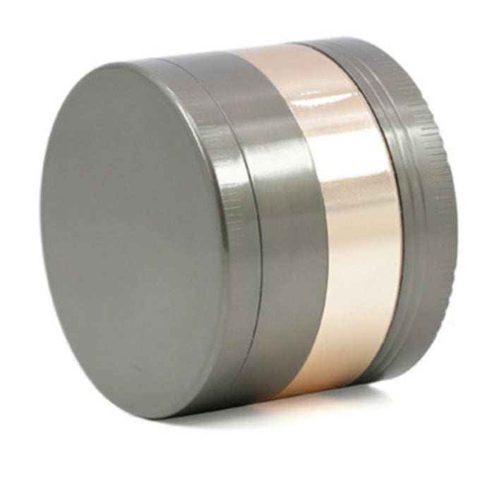 Zinc Alloy 52MM Four-Layer Dome Cover With Drill Herb Grinder-Gun-Gold