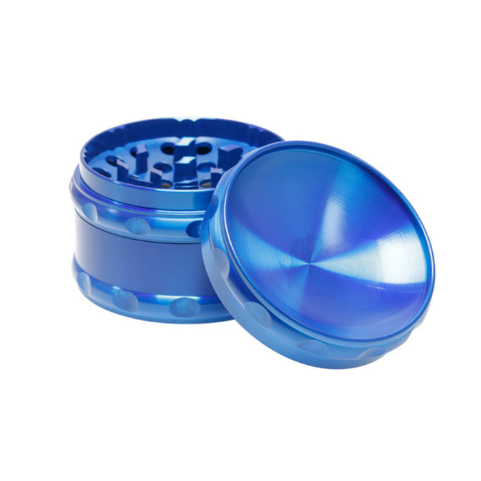 Zinc Alloy Concave Four-Layer 60MM Herb Grinder | Blue Color