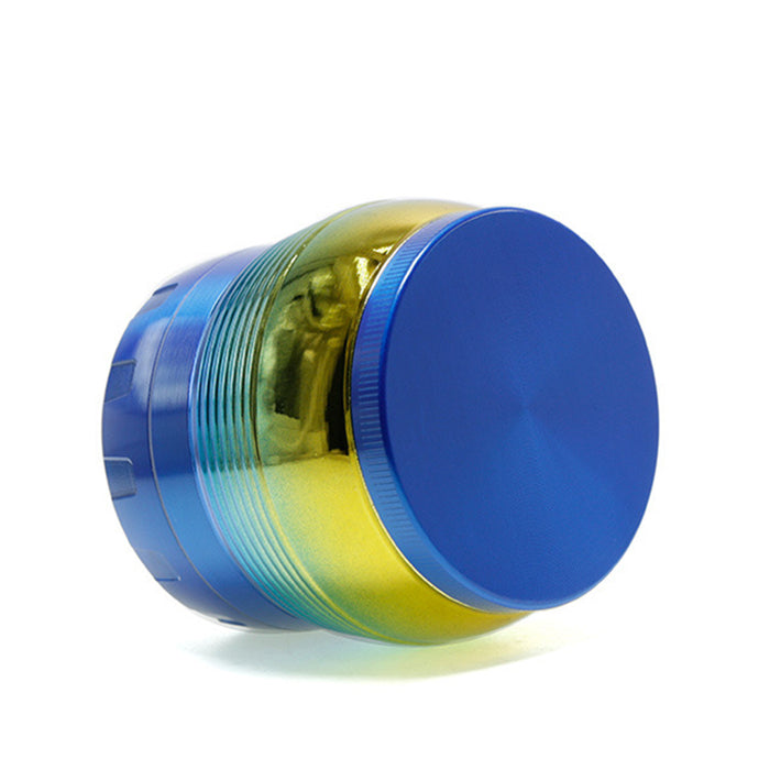 Zinc Alloy Four-Layer Multi-Color Stripe Large Capacity Design Chamfered Smoke Grinder