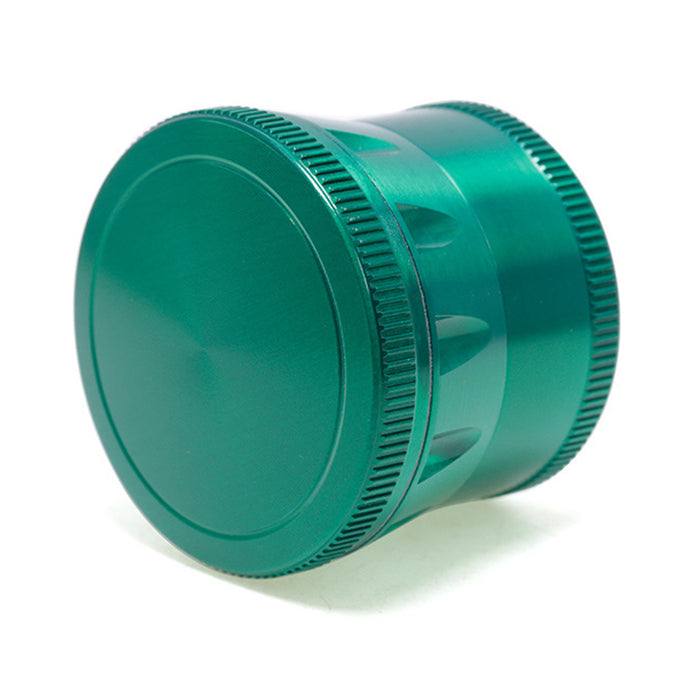 50MM Zinc Alloy Four-layer Metal Chamfer Smoke Grinder-Green Color