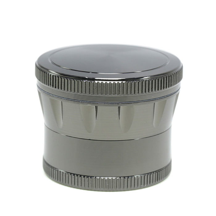 50MM Zinc Alloy Four-layer Metal Chamfer Smoke Grinder-Gun Black Color