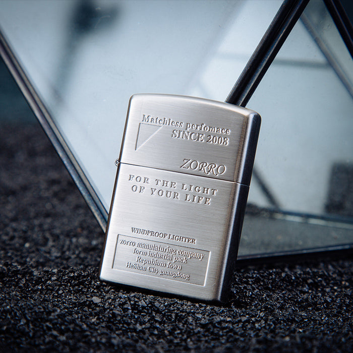 Zorro Carved Retro Thin Lighter