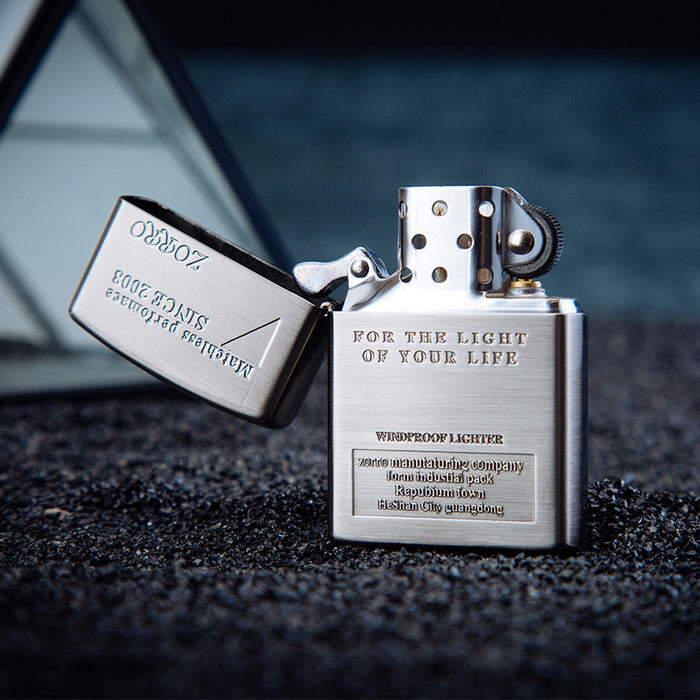 Zorro Carved Retro Thin Lighter