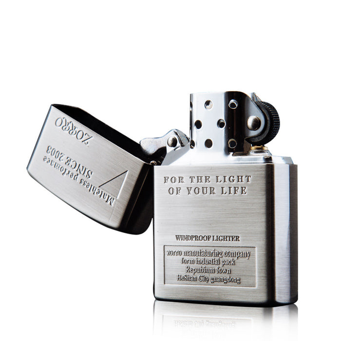 Zorro Carved Retro Thin Lighter