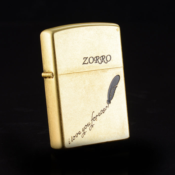 Zorro Grinding Wheel Pure Copper Kerosene Lighter