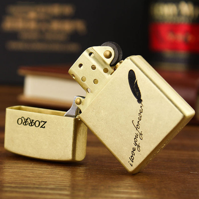 Zorro Grinding Wheel Pure Copper Kerosene Lighter